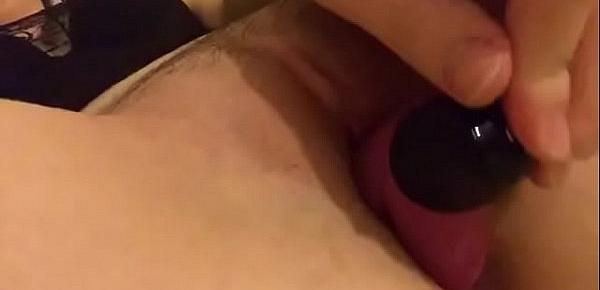  German Girlfriend masturbate with vibrator creamy